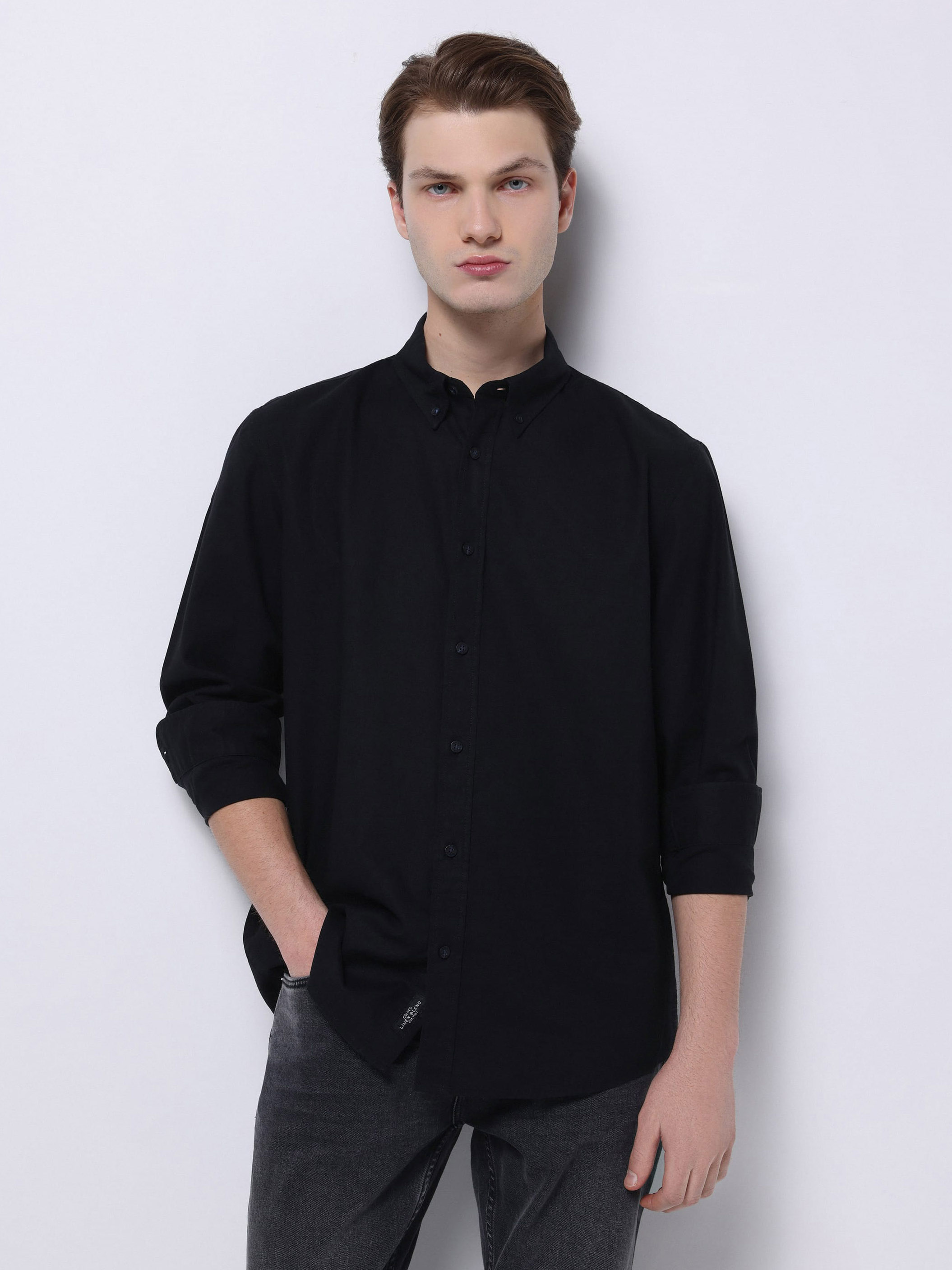 Акція на Сорочка чоловіча Colin's CL1074489BLK M Black від Rozetka