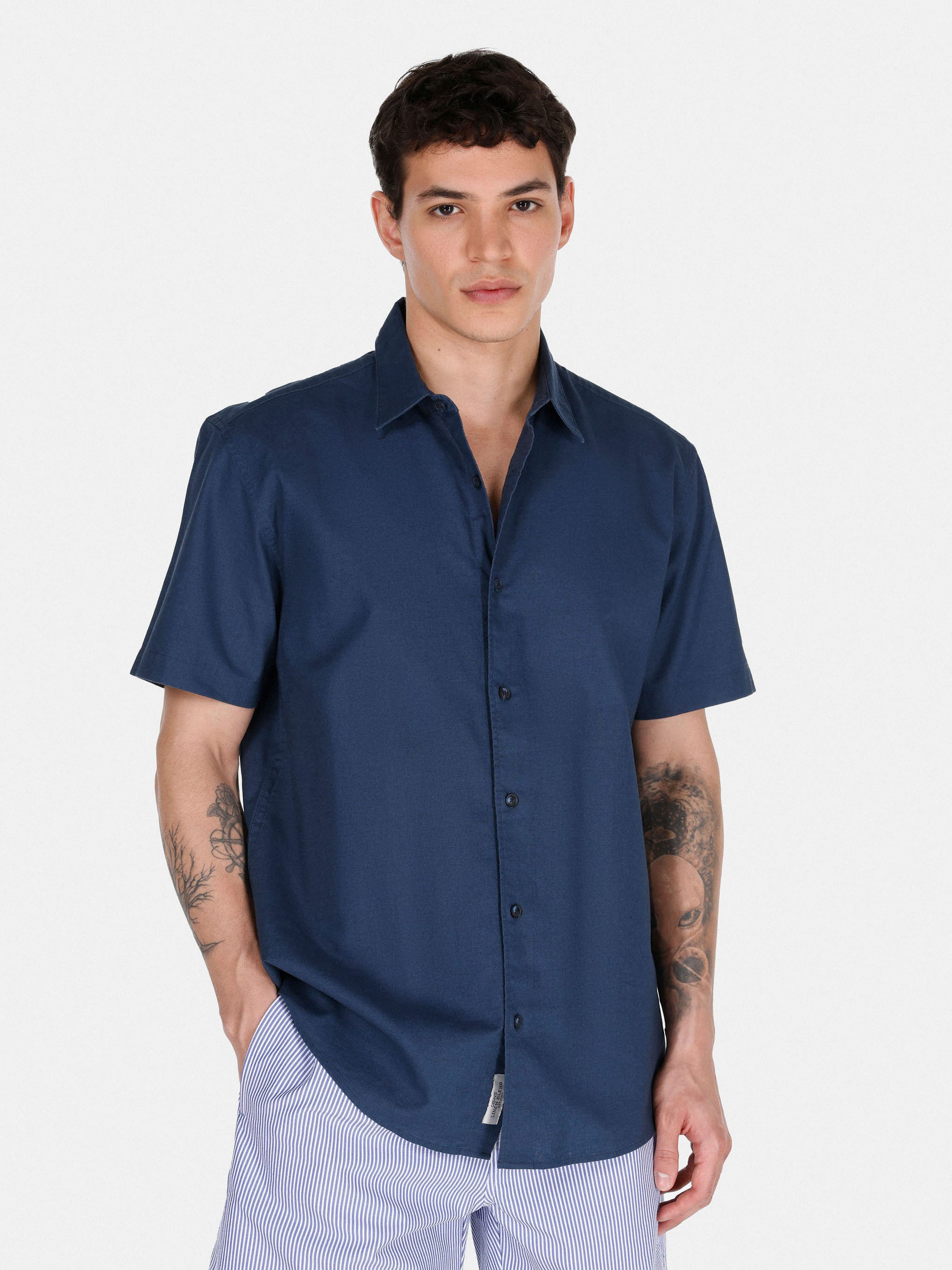 Сорочка літня чоловіча Colin's CL1074069NAV S Navy від Rozetka на платформі USKIDKA Акція на Сорочка літня чоловіча Colin's CL1074069NAV S Navy від Rozetka