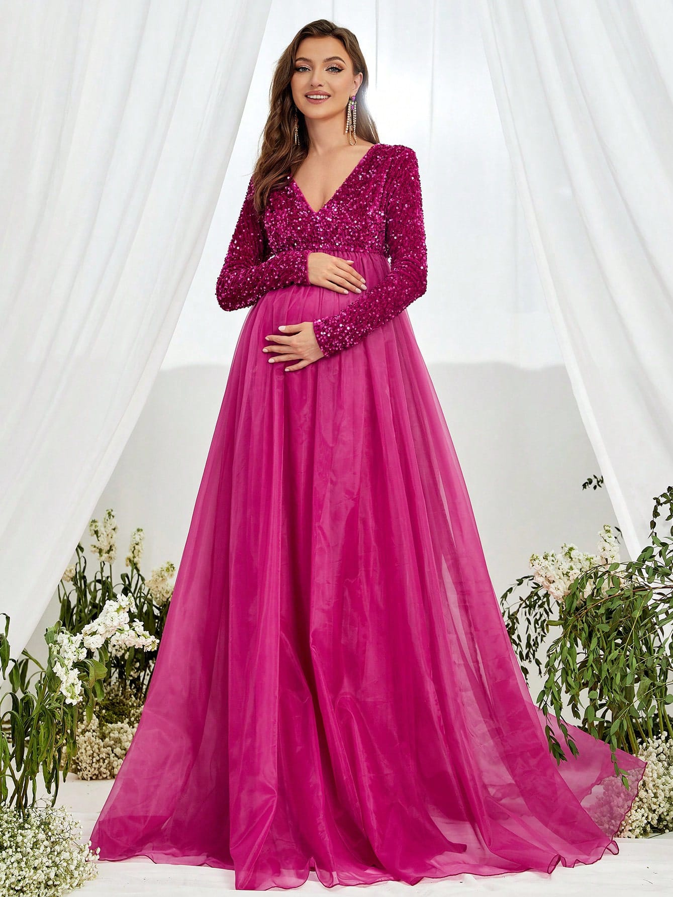 Сукня для вагітних осіння жіноча SHEIN GD-00217987 M Фуксія від Rozetka на платформі USKIDKA Акція на Сукня для вагітних осіння жіноча SHEIN GD-00217987 M Фуксія від Rozetka