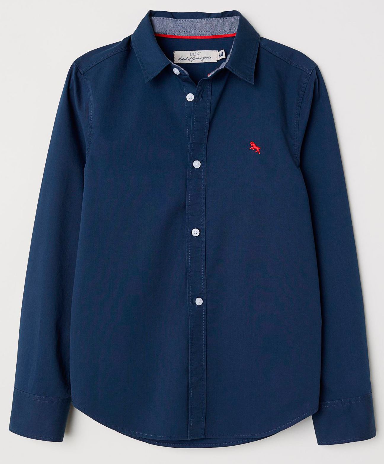 

Рубашка H&M 0566592-7 146 см Темно-синяя (2000001784112)