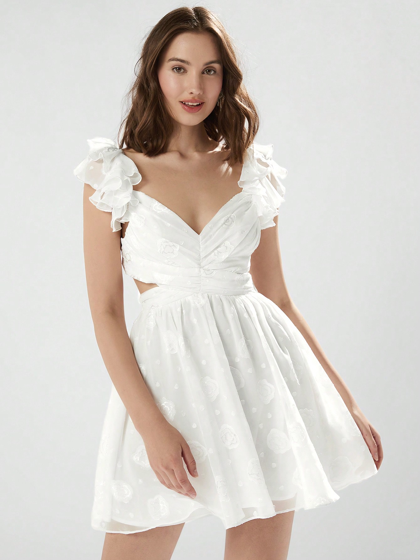 Акція на Сукня літня жіноча Shein GD-00200886 M Біла від Rozetka