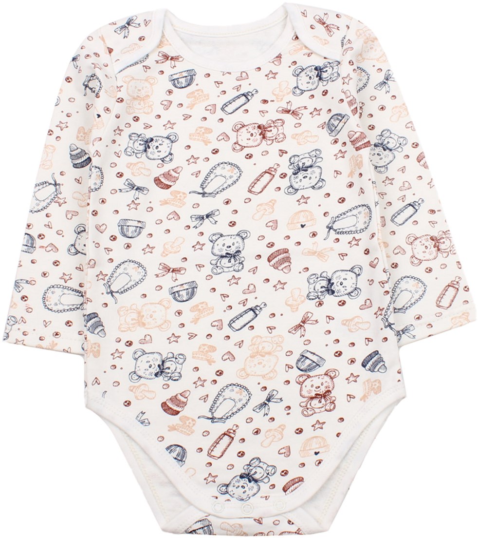 

Боди Фламинго 494-310 68 см Молочный/Коричневый