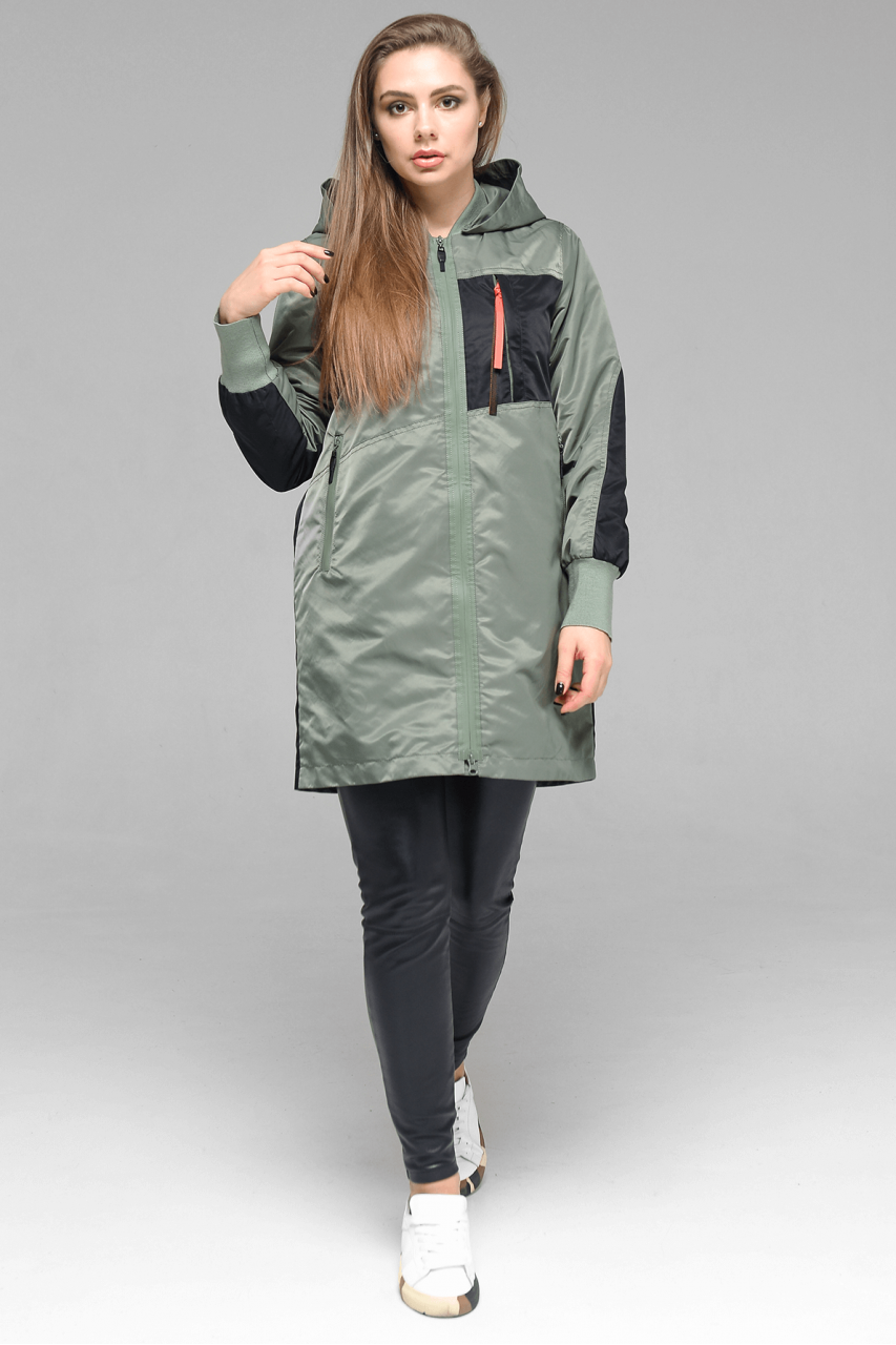 

Куртка CLASNA CW19C515CW M цвета хаки 7052