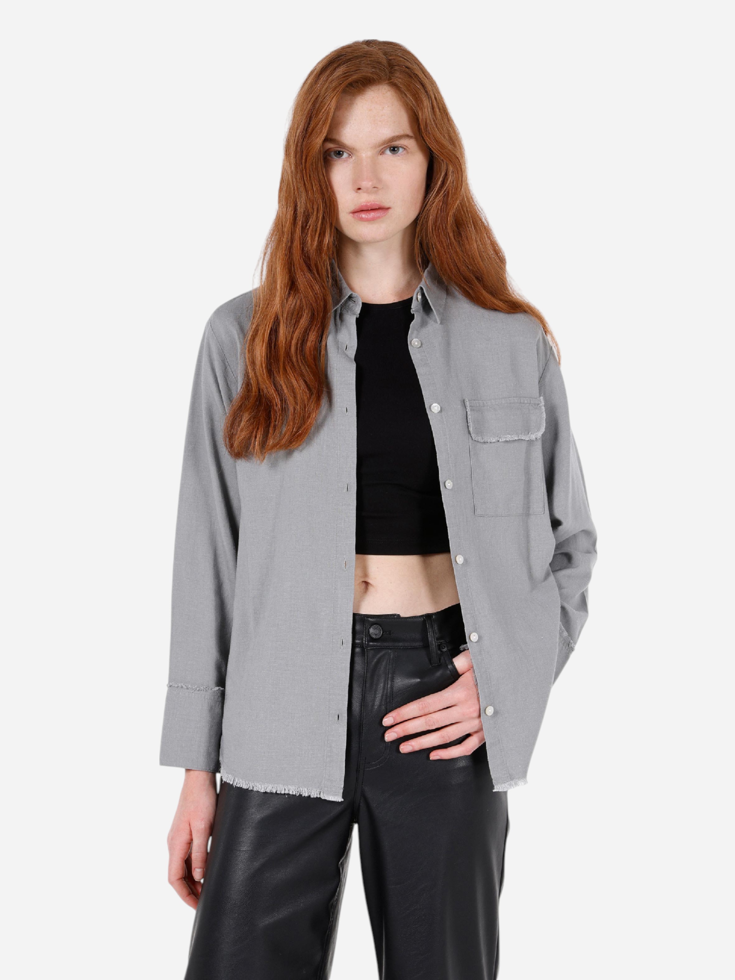 Акція на Сорочка жіноча Colin's CL1072496GRA S Gray від Rozetka
