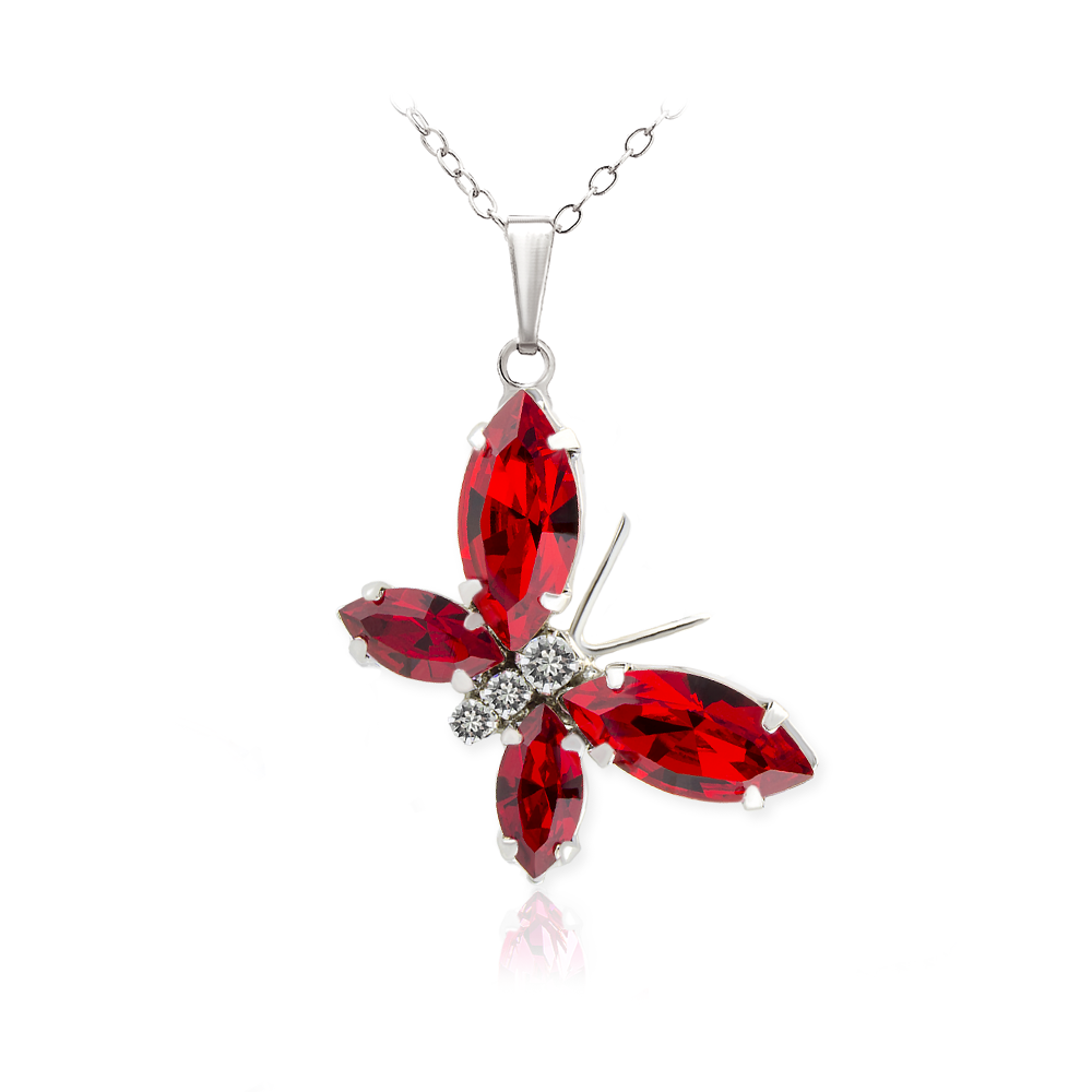 

Кулон KOBI Motylek 27*18 мм с камнями Swarovski модели 7730-1074-136