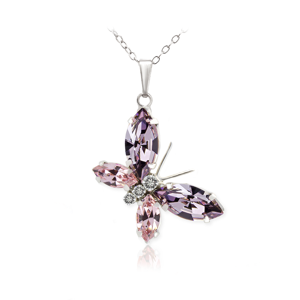 

Кулон KOBI Motylek 27*18 мм с камнями Swarovski модели 7730-1074-226