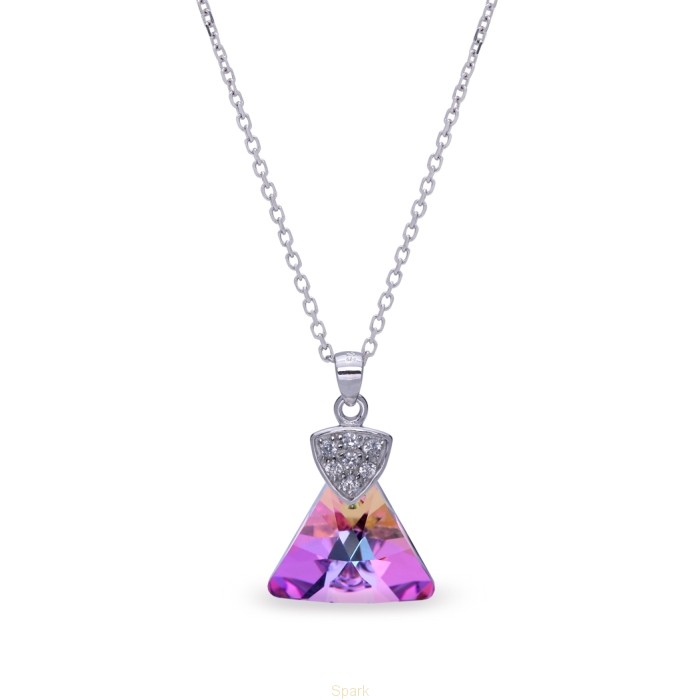 

Серебряный кулон c цепочкой SPARK Triangolo со Swarovski модели N6628VL