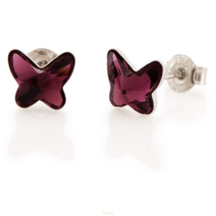 

Серебряные серьги SPARK Butterfly 8 мм со Swarovski модели K28548AM