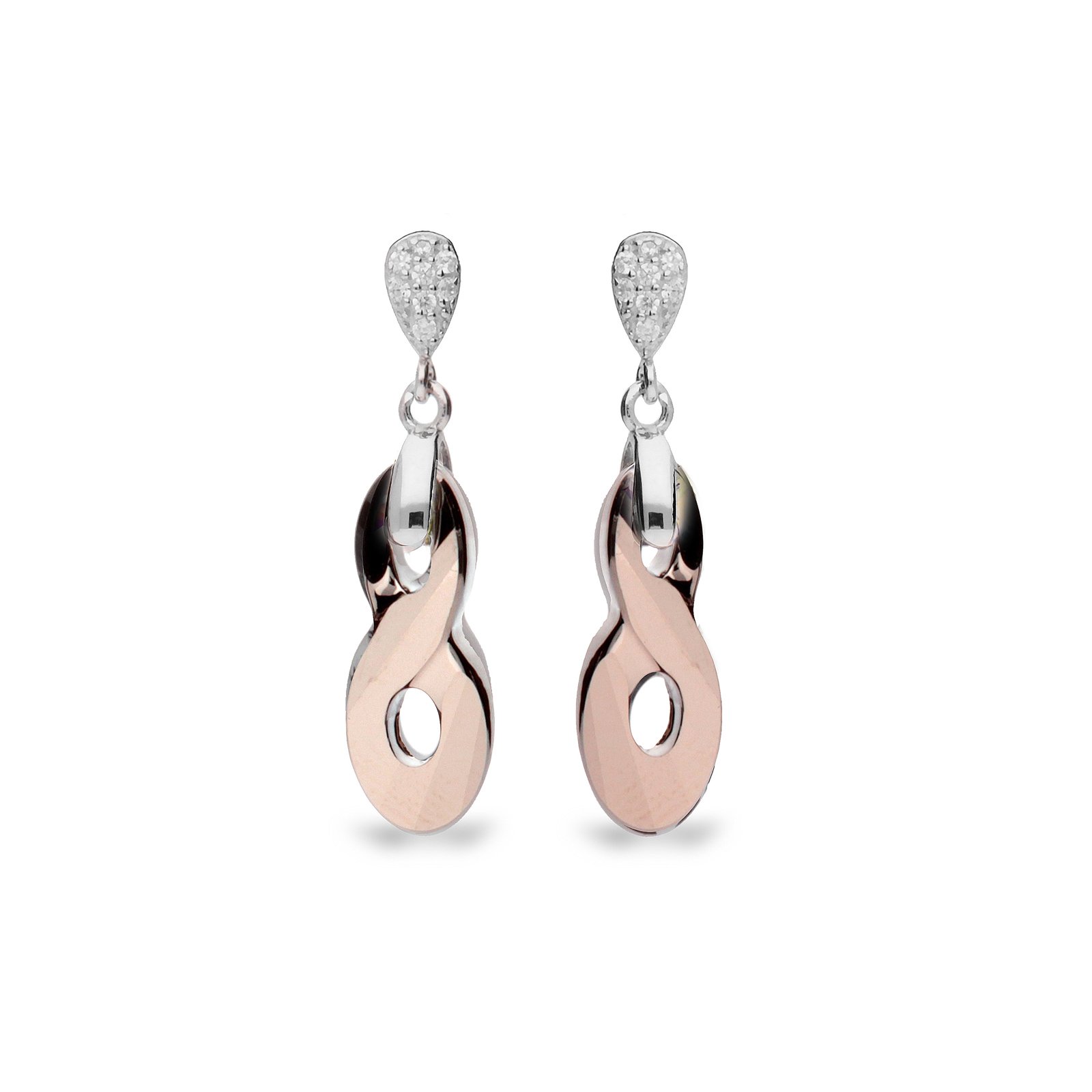 

Серебряные серьги SPARK Infinity со Swarovski модели KC679218RG
