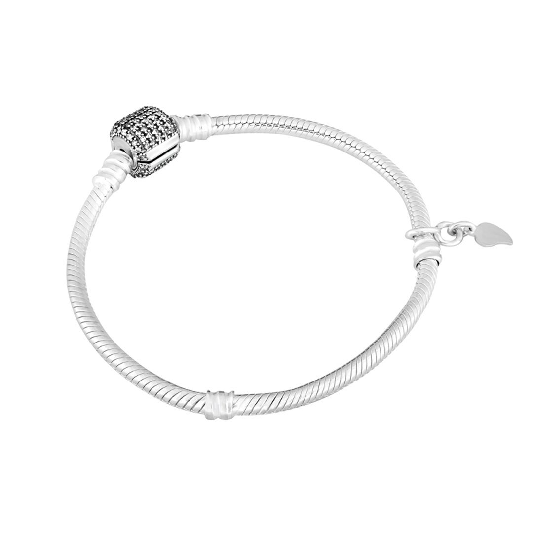 

Серебряный браслет Silvex925 с фианитом под шармы модели 700Ф/19