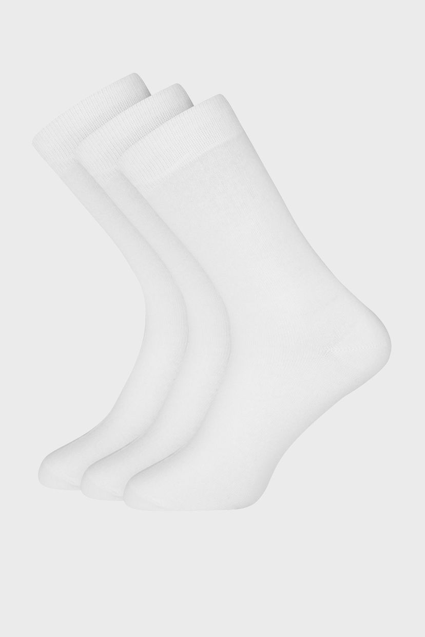 

Мужские белые носки (3 пары) Oodji - 7B233001T3/47469/1000N, Мужские белые носки (3 пары) Oodji 40-43 7B233001T3/47469/1000N