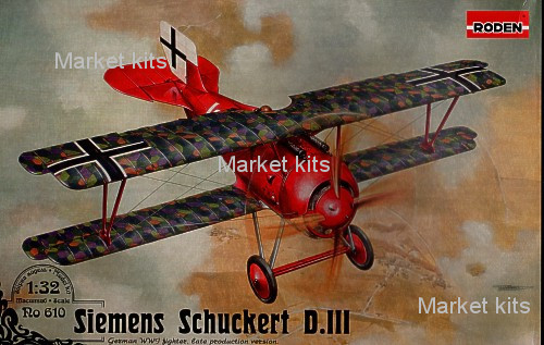 

Истребитель Siemens Schuckert D.III 1:32 RODEN (RN610)