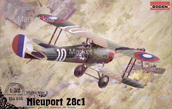 

Истребитель-биплан Nieuport 28 c.1 1:32 RODEN (RN616)