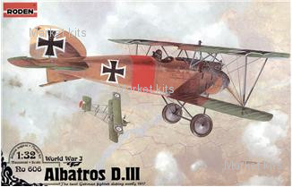

Немецкий истребитель Albatros D.III 1:32 RODEN (RN606)