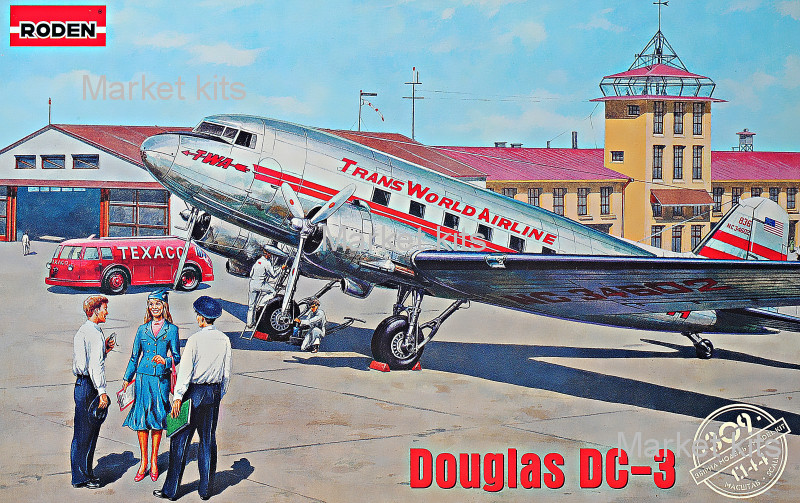 

Самолет Douglas DC-3 1:144 RODEN (RN309)