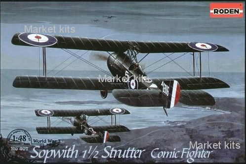 

Истребитель-биплан Sopwith 1 1/2 Strutter 1:48 RODEN (RN407)