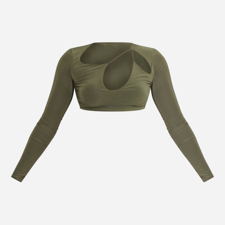 Топ жіночий Pretty Little Thing GD-00187769 4 Оливковий від Rozetka на платформі USKIDKA Акція на Топ жіночий Pretty Little Thing GD-00187769 4 Оливковий від Rozetka