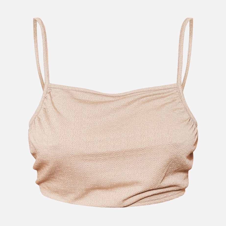 Акція на Топ жіночий Pretty Little Thing GD-00187502 16 Сірий з бежевим від Rozetka