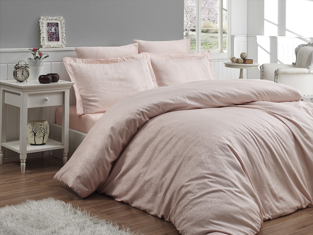 

Комплект постельного белья полуторный First Choice Jacquard SATIN 10 Athena Somon 160х220 (FCS-0360)