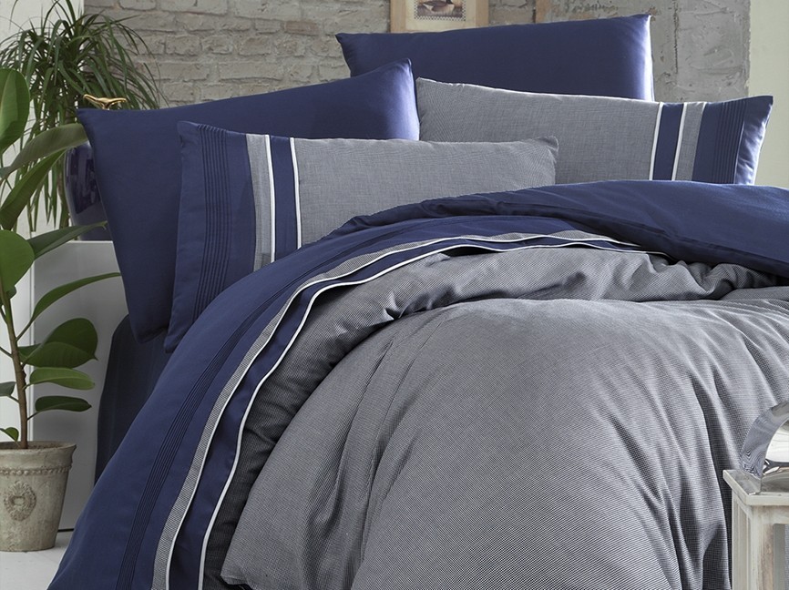 

Комплект постельного белья евро V.I.P Moonlıght Satin First Choice Imaj Gri 200х220 (FCS-0218)