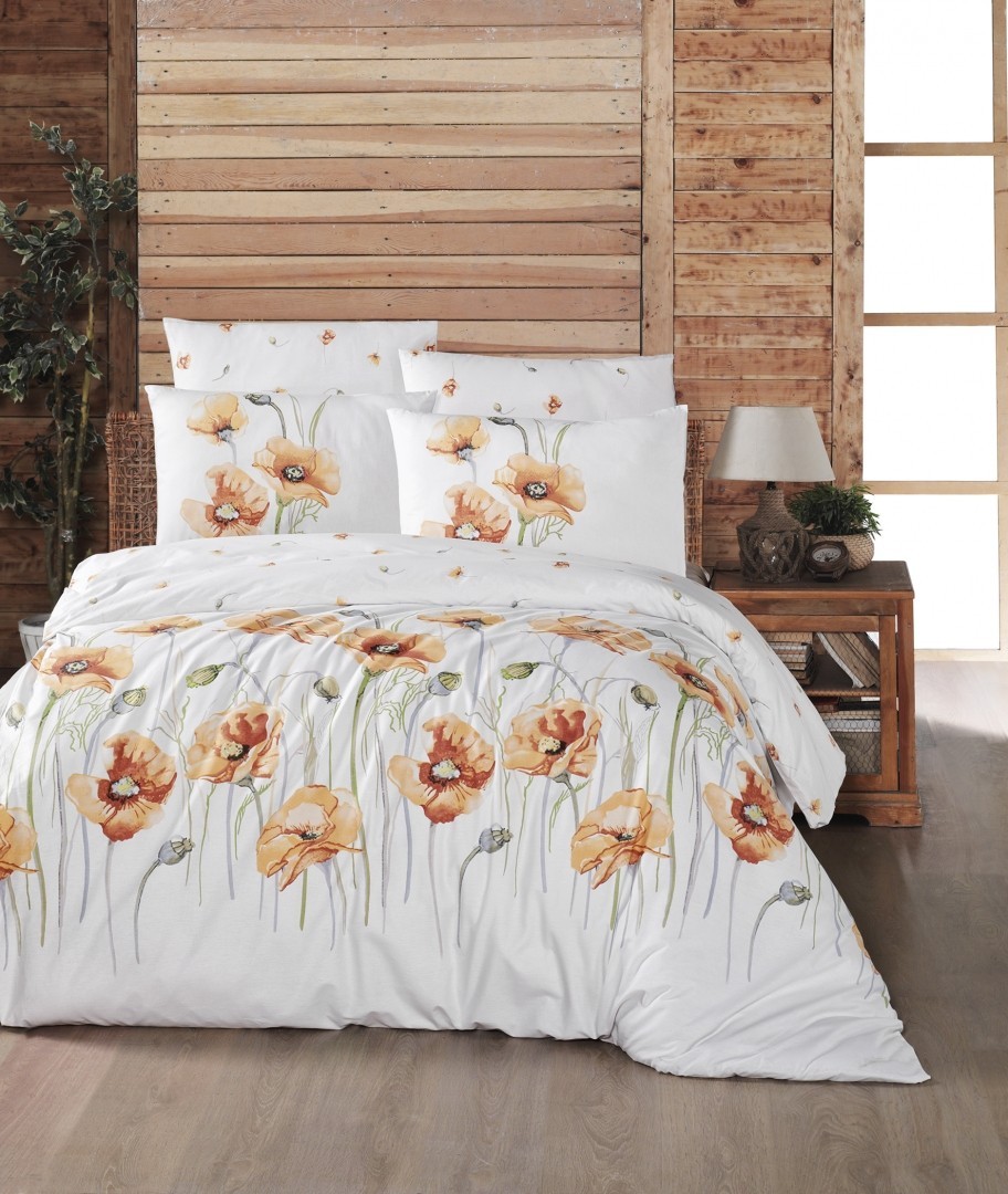 

Комплект постельного белья евро First Choice Ranforce Nevresim Takımı Bozca Gold 200х220 (FCS-0157)