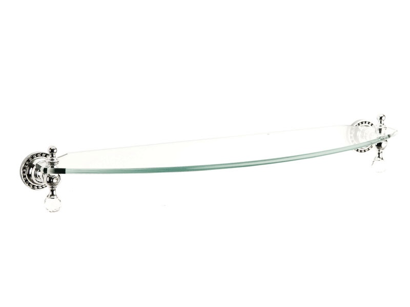 

Полочка в ванную Kugu Swan 403C, хром+стекло (403C)
