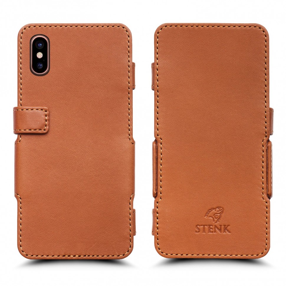 

Чехол книжка Stenk Prime для Apple iPhone X / Xs Camel