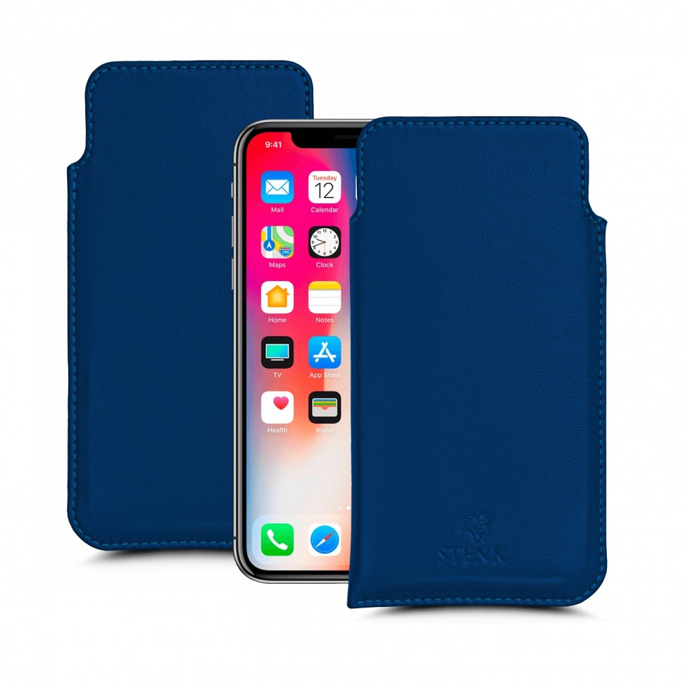 

Футляр Stenk Elegance для Apple iPhone X / Xs Синий