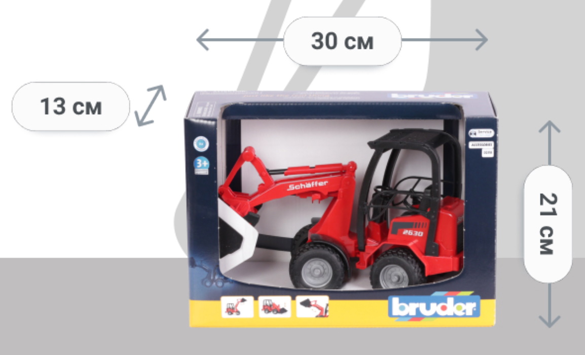 

Мини-погрузчик Bruder Schaffer Compact 2034 1:16 (02190)