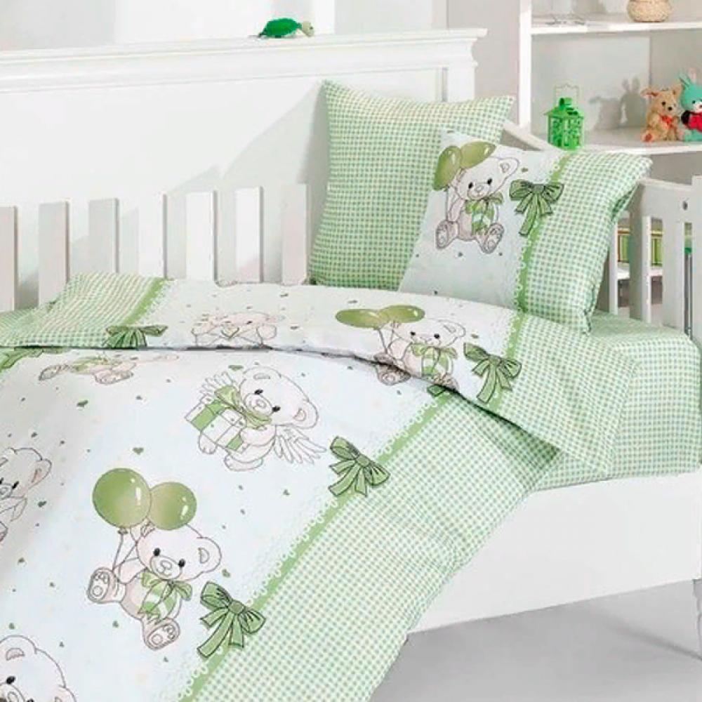 

Комплект постельного белья детский First Choice Baby bear Yesil 100х150 (FCB-0002)