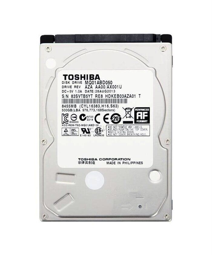 

Жесткий диск для ноутбука 2.5" 500GB TOSHIBA MQ01ABD050 (U0477728)
