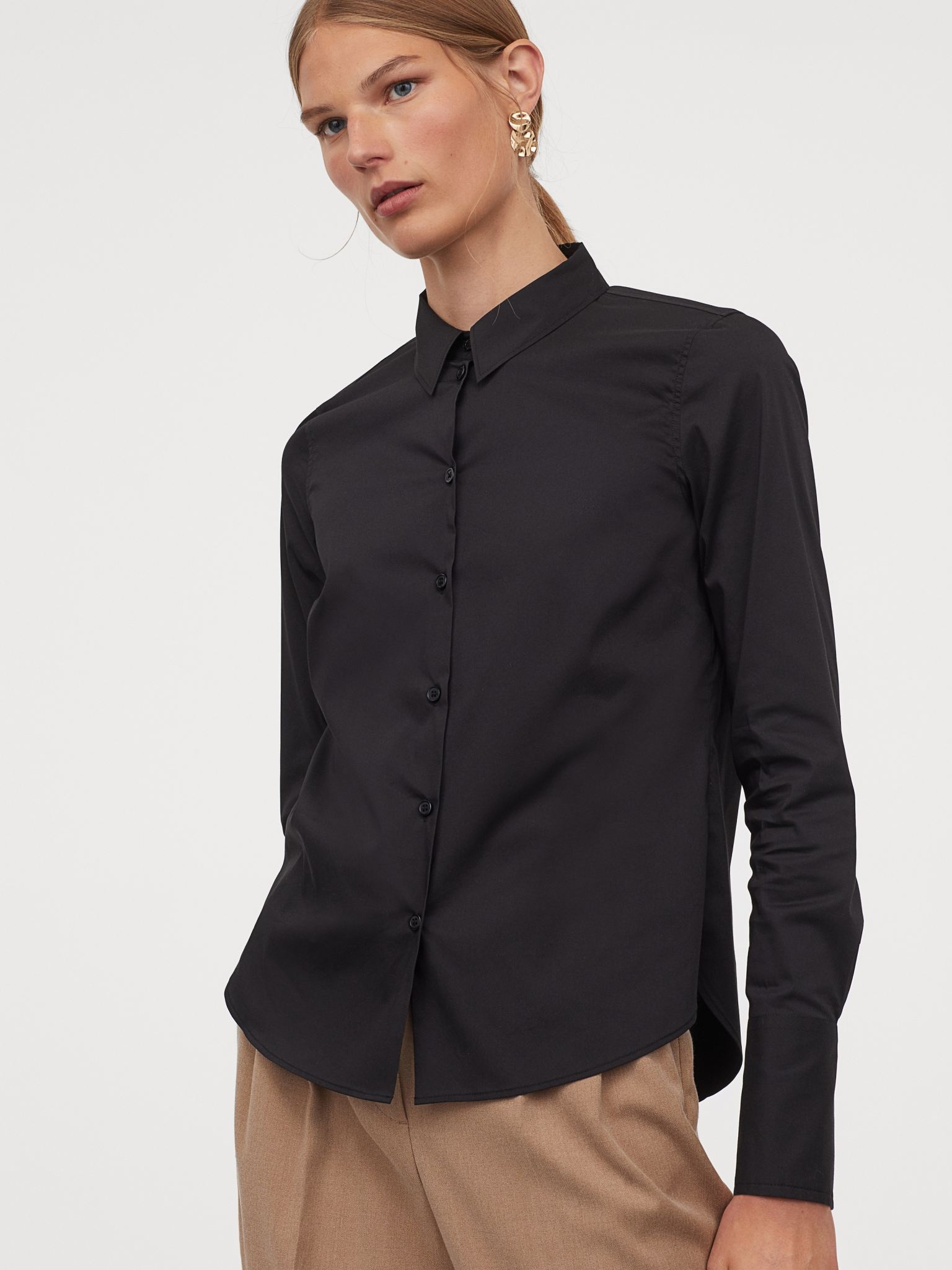 

Рубашка H&M 8509171RP7 42 Черная