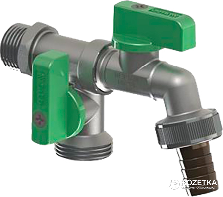 

Кран шаровой ARCO двойной поливочный 1/2"x3/4" (00472)