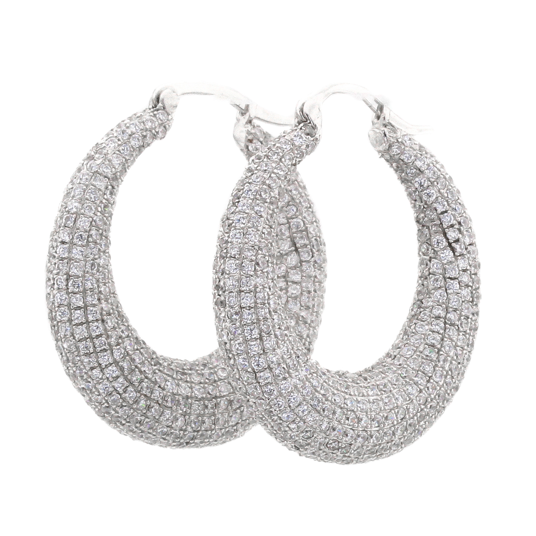 

Серебряные серьги с фианитами C12566 Диамант