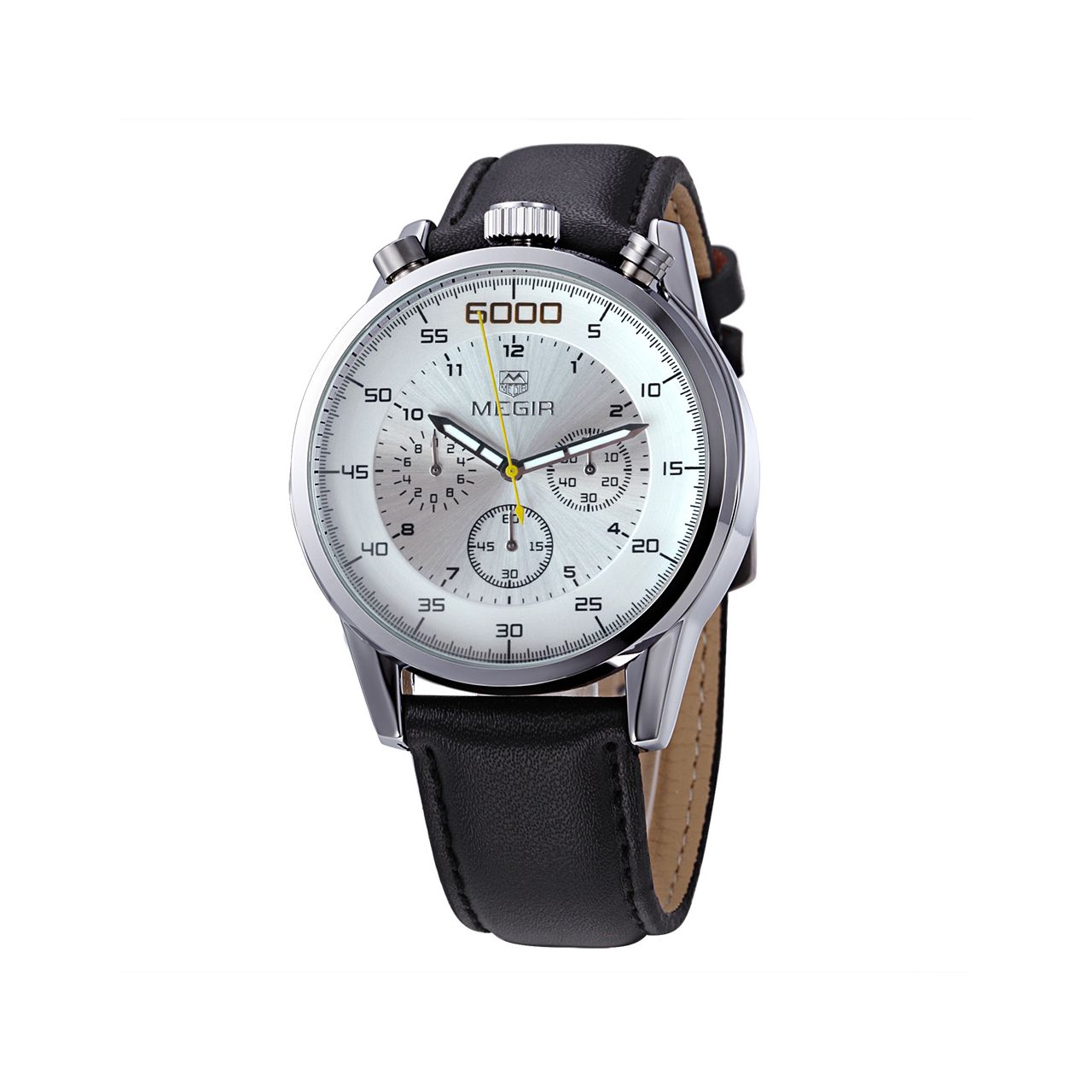 

Часы Megir Silver White Black MG3005 (ML3005GBK-7)