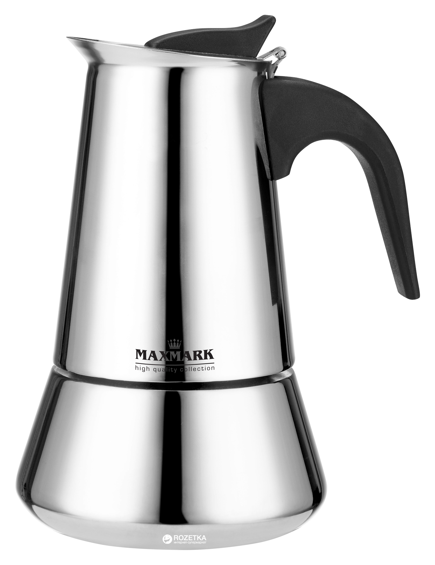 Акція на Гейзерная кофеварка Maxmark 450 мл (MK-SV109) від Rozetka UA