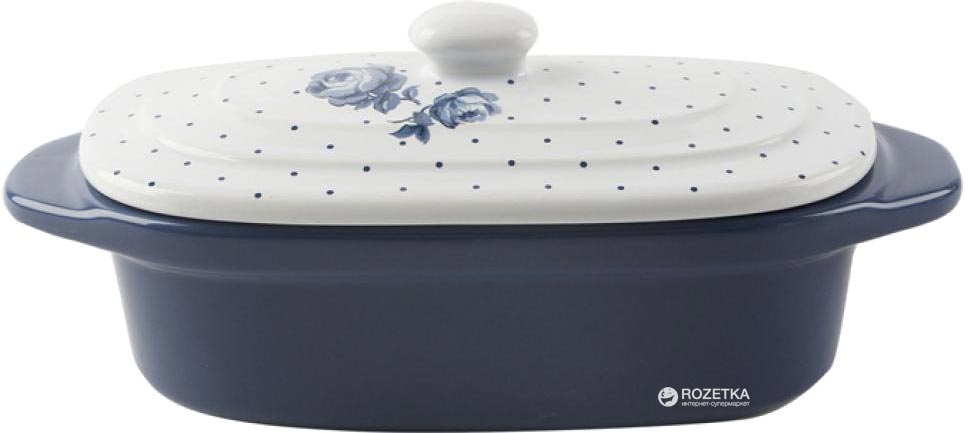 

Кастрюля для запекания Katie Alice Vintage Indigo Mini овальная с крышкой