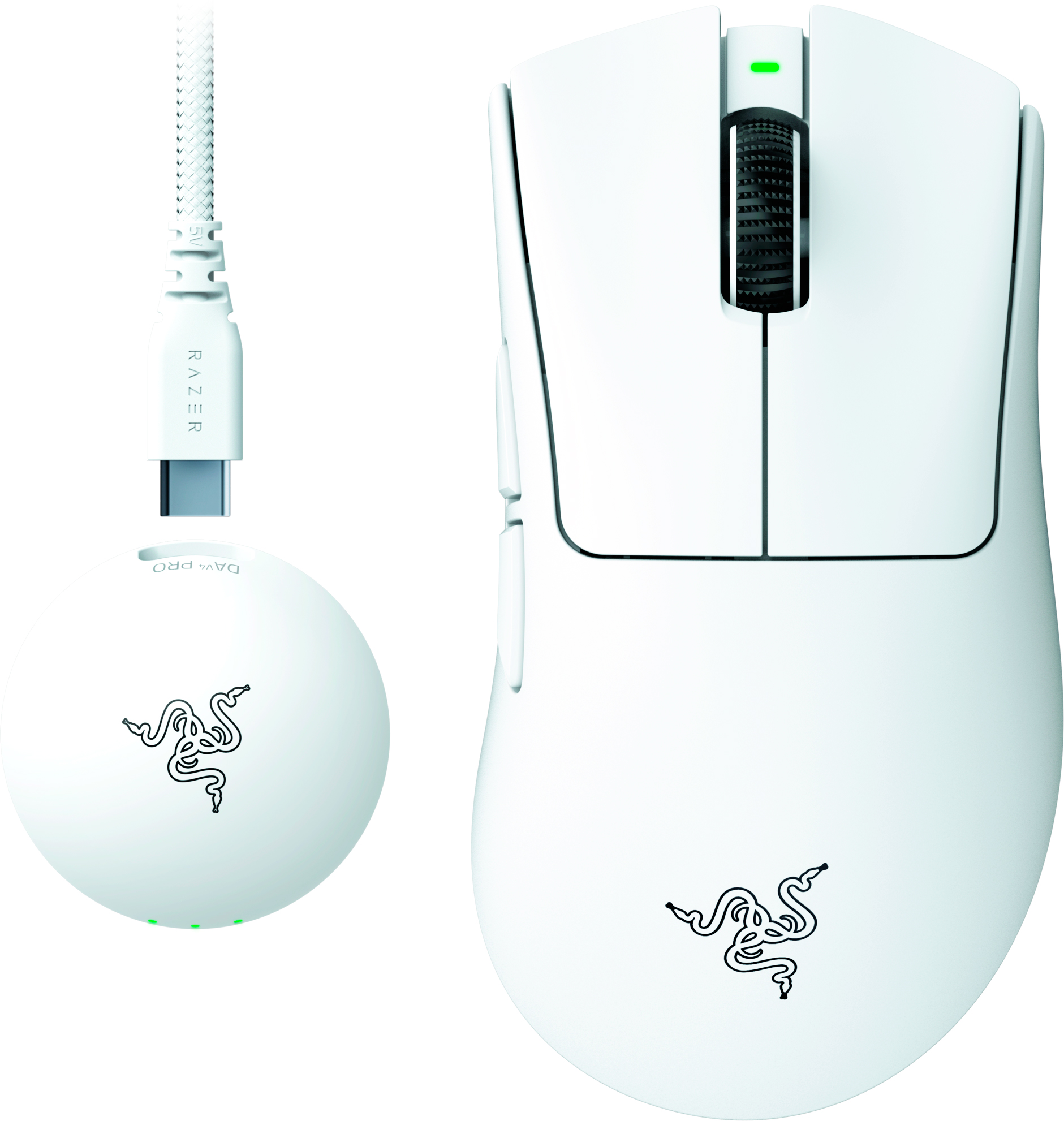 Мышь Razer DeathAdder V4 PRO Wireless/USB White (RZ01