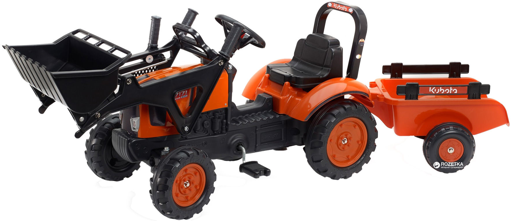 

Детский трактор Falk 2065AM Kubota на педалях Оранжевый (2065AM) (3016202065140)