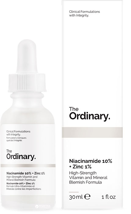 Cыворотка для лица The Ordinary Niacinamide 10% + Zinc PCA 1% 30 мл ...