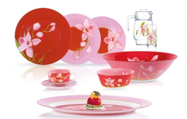 

Сервиз столовый Luminarc Red Orchins 46 предметов