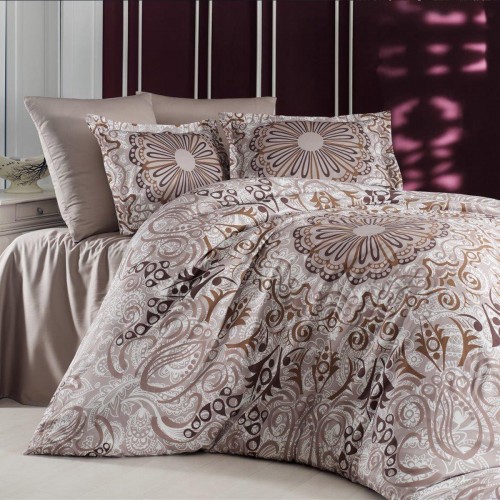 

Комплект постельного белья SoundSleep Monte Carlo евро kahve Sat-110