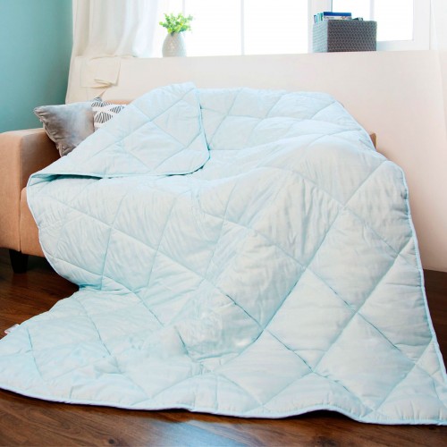 

Одеяло SoundSleep Color Dreams в сатине 155x210 см голубое