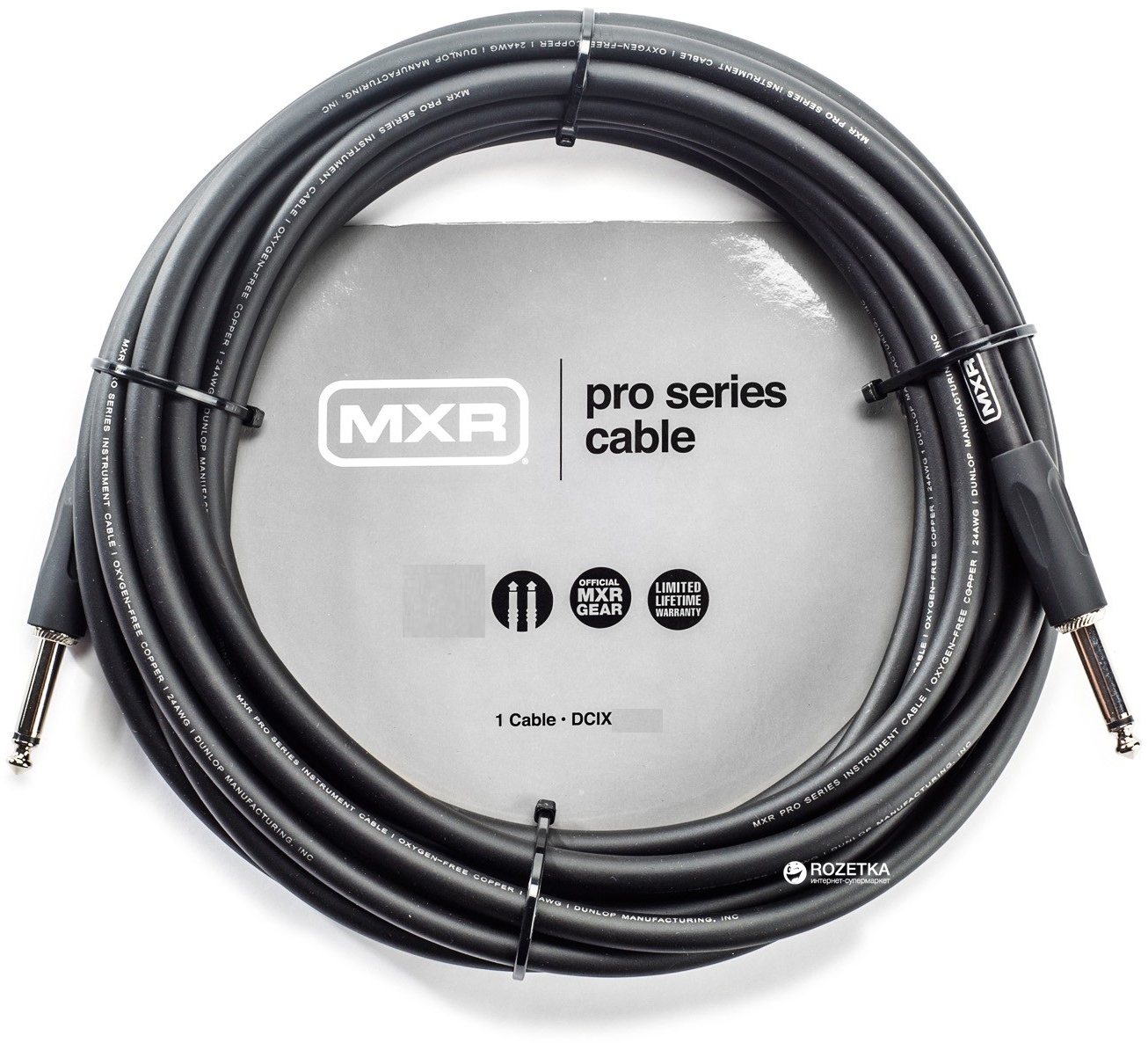

Инструментальный кабель Dunlop DCIX10 MXR Pro Series 3 м Black