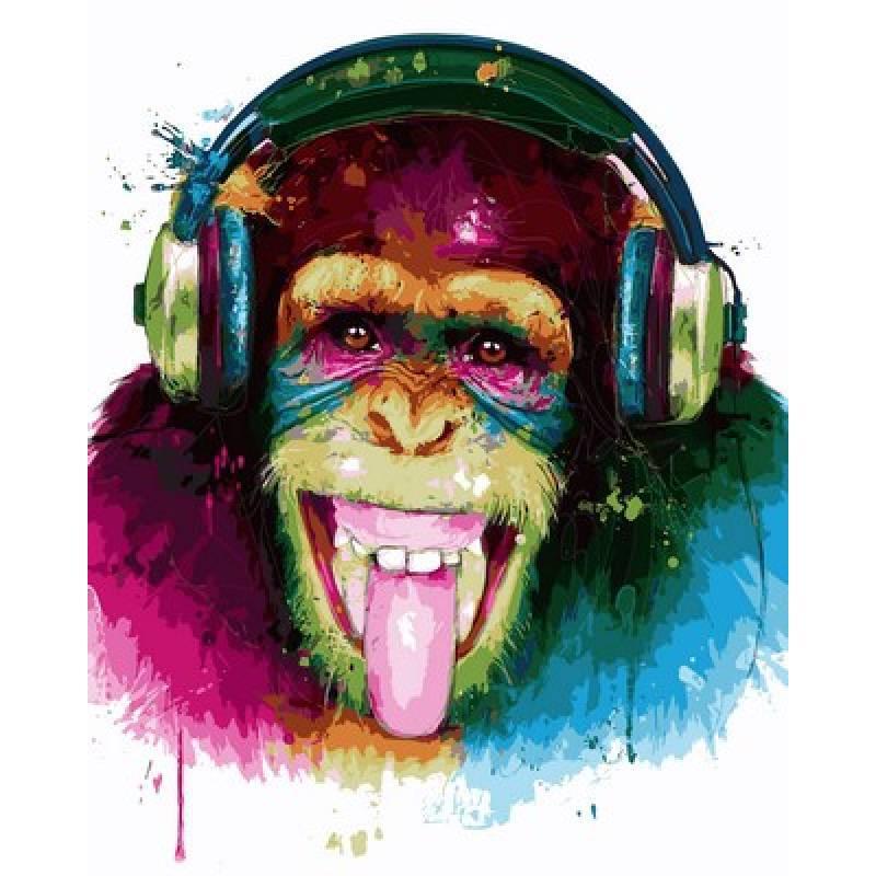

Картина по номерам VP753 DJ Monkey. Худ. Патрис Мурчиано, 40x50 см., Babylon