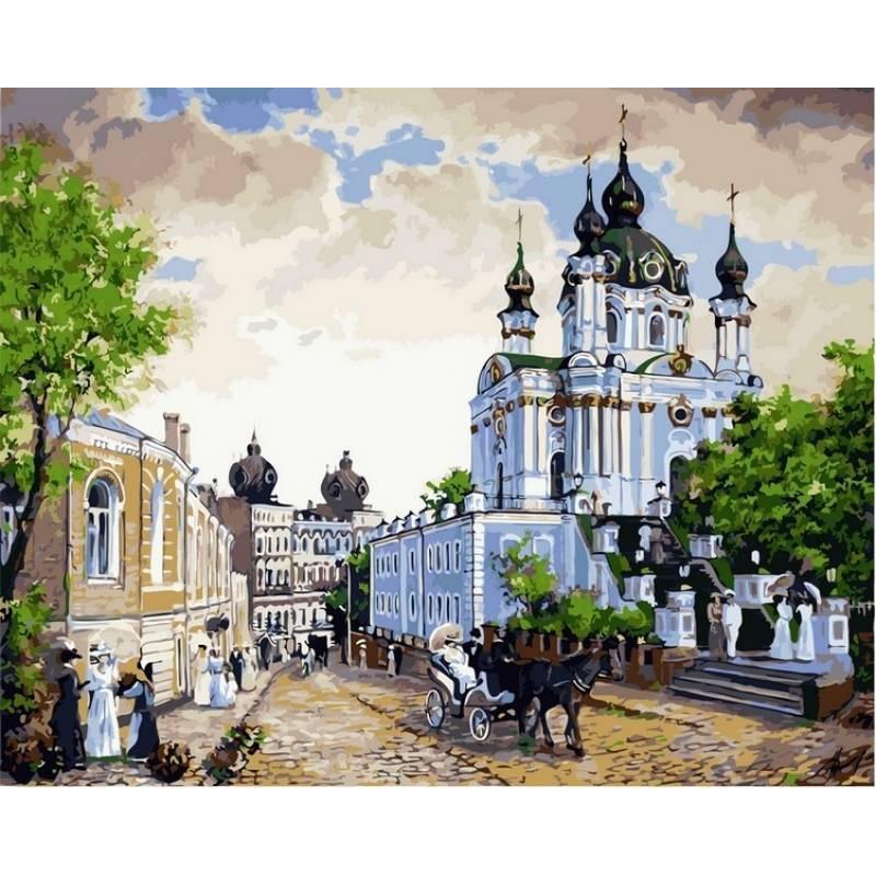 

Картина по номерам VP370 Андреевский спуск. Худ. Дмитрий Шкляр, 40x50 см., Babylon