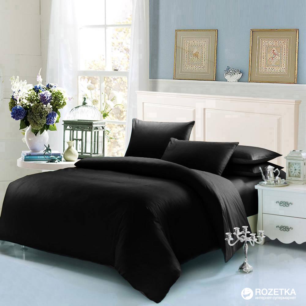 

Простынь на резинке U-tek Home Sateen 80x190х25 см Black