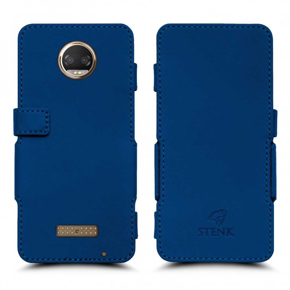 

Чехол книжка Stenk Prime для Motorola Moto Z2 Force (XT1789-06) Синий