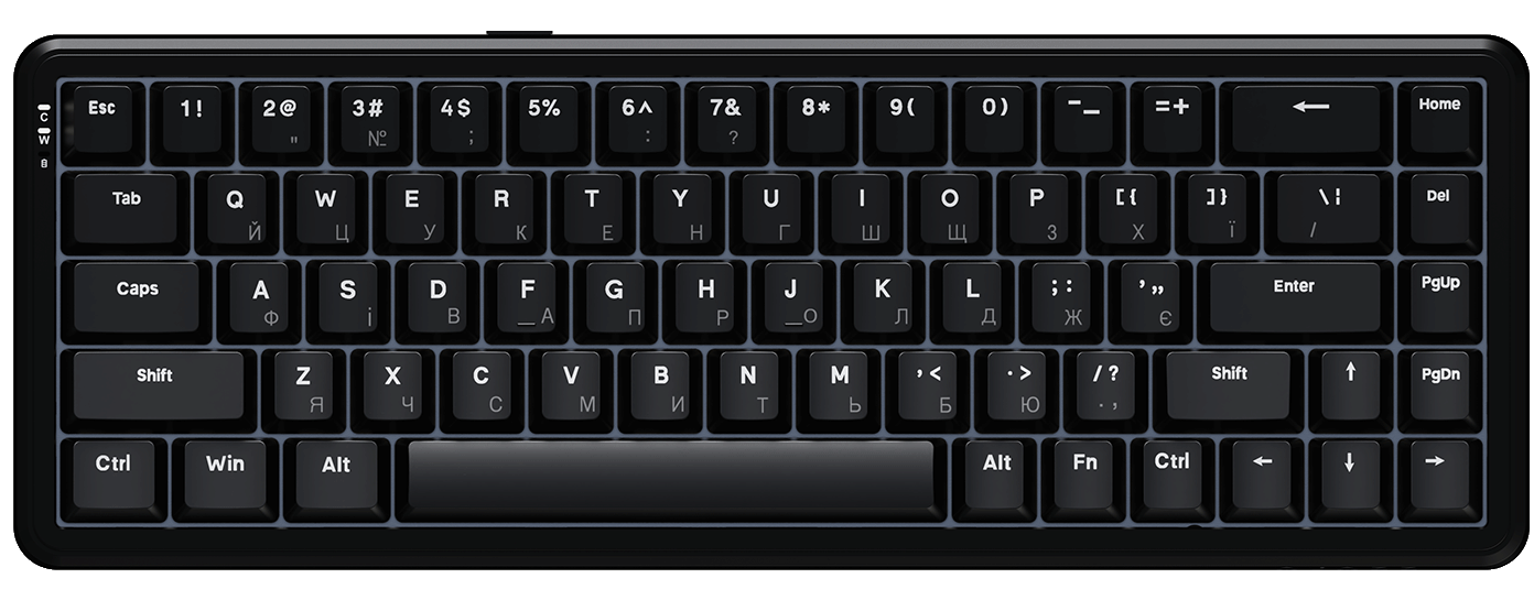 Клавіатура механічна дротова Ajazz AK680 MAX Magnetic Switch RGB