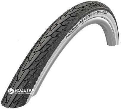 

Покрышка Schwalbe Road Cruiser K-Guard Active B/W HS484 Green 50EPI 28x1.40 700x35C 37-622 (TIR-18-54)